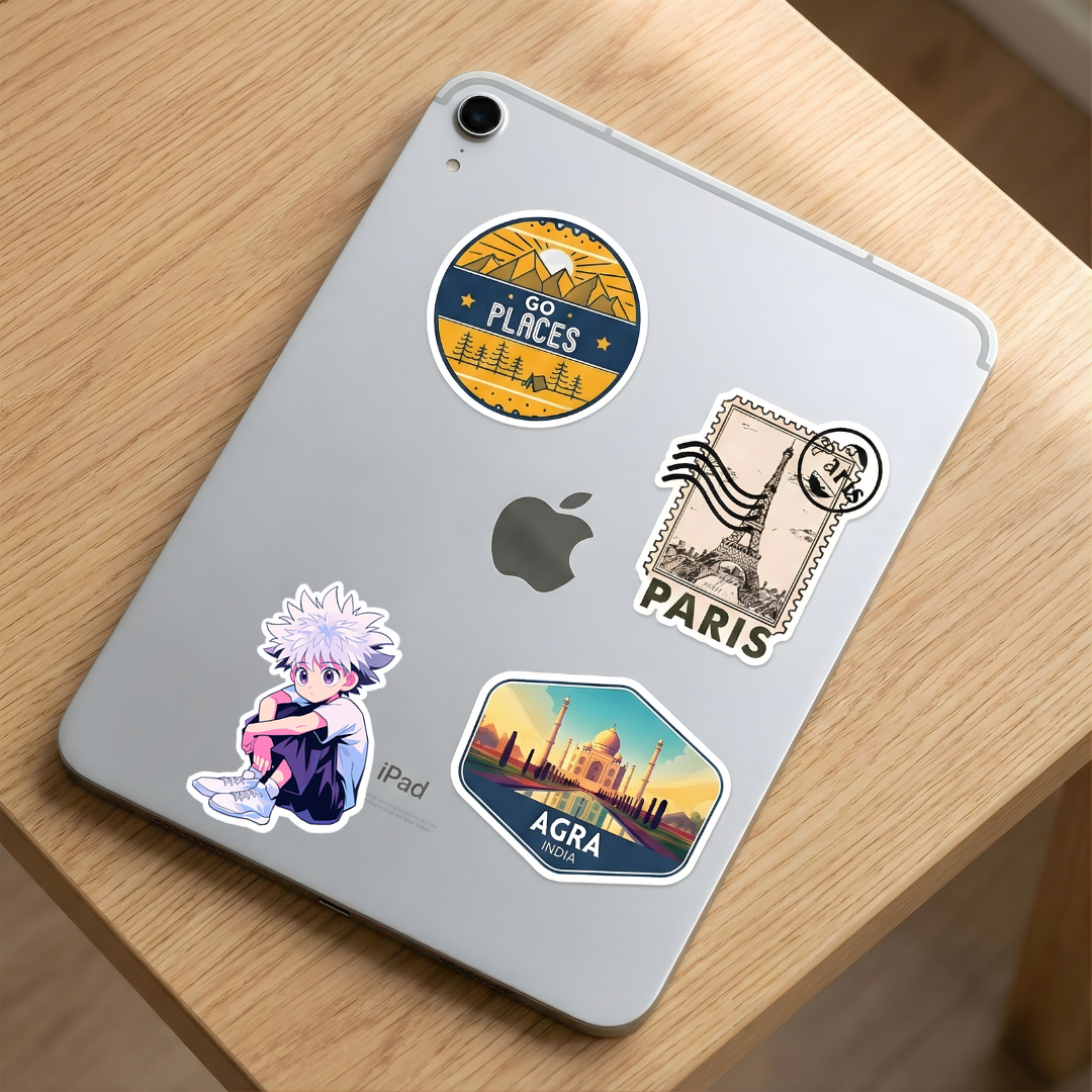 aesthetic killua zoldyck sitting sticker
