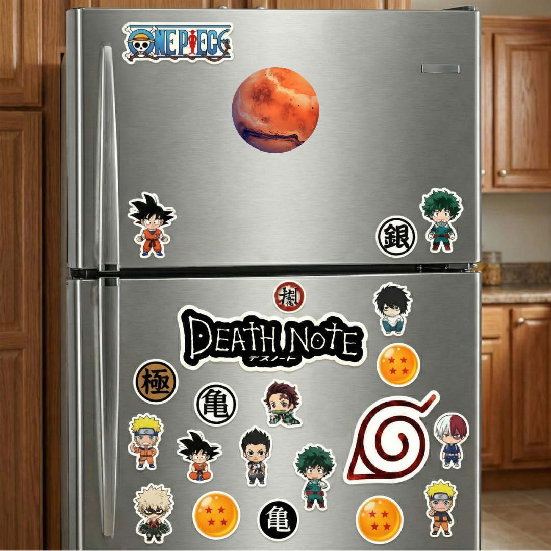 aesthetic mars round sticker