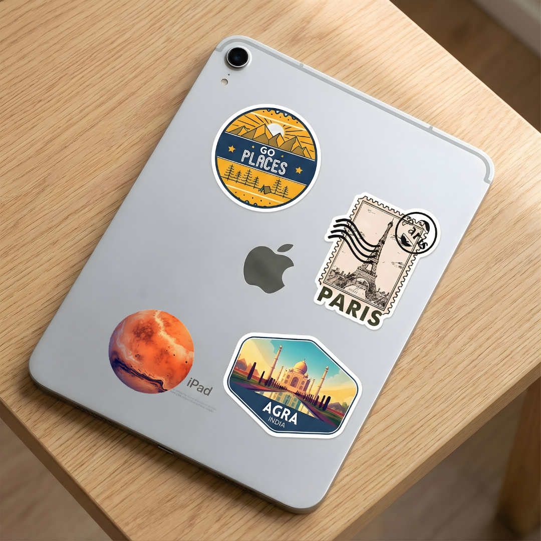 aesthetic mars round sticker
