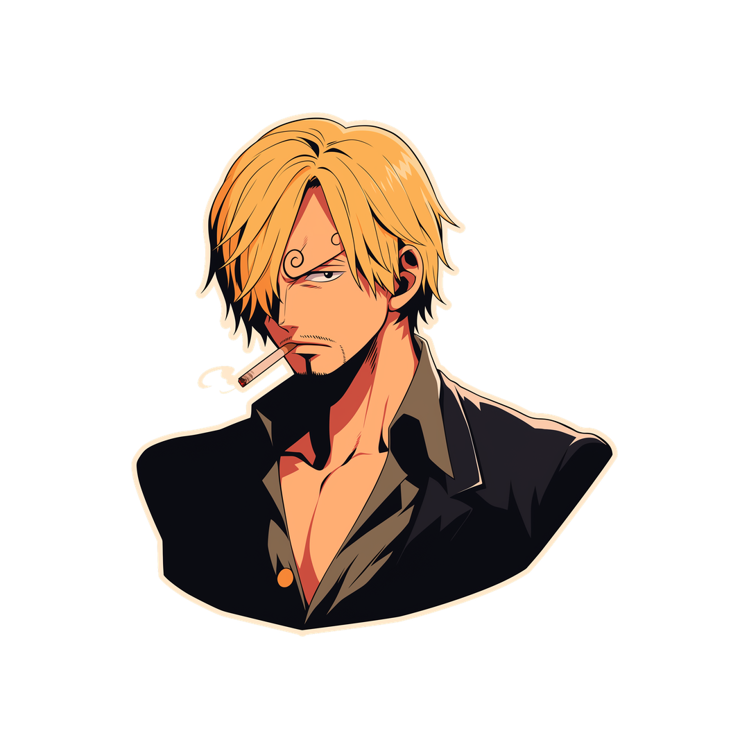 aesthetic one piece sanji clipart sticker