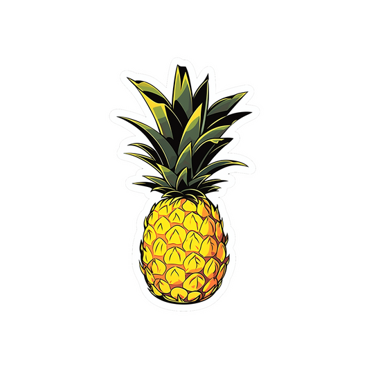 aesthetic pineapple fruit sticker