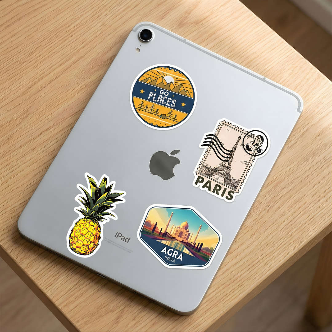 aesthetic pineapple fruit sticker