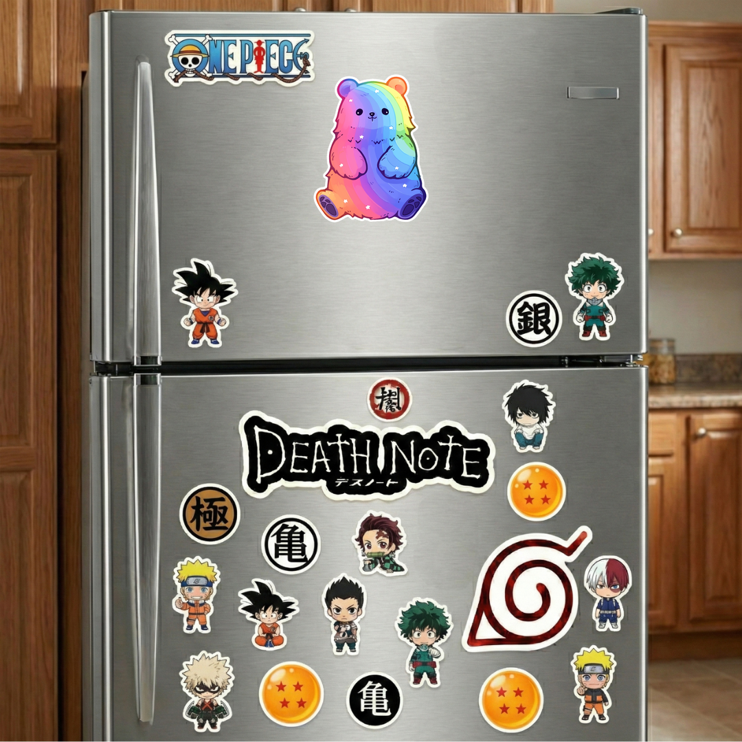 aesthetic rainbow bear sticker