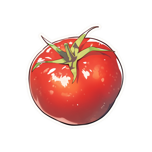 aesthetic red tomato sticker