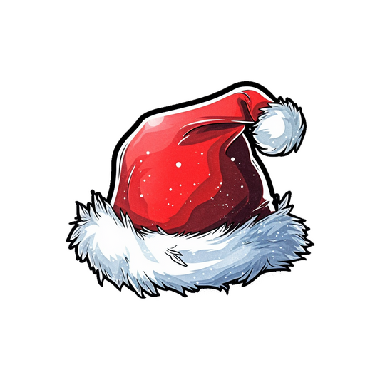 aesthetic santa hat sticker