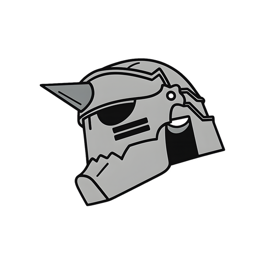 alphonse elric armor helmet anime sticker