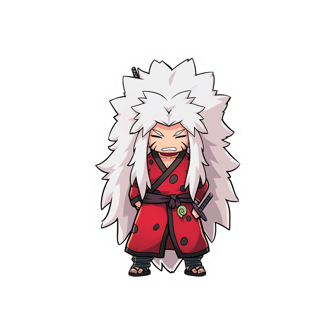 angry chibi jiraiya sticker