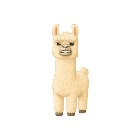 angry llama minecraft movie sticker