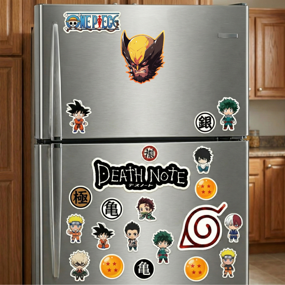 angry wolverine head orange stroke sticker