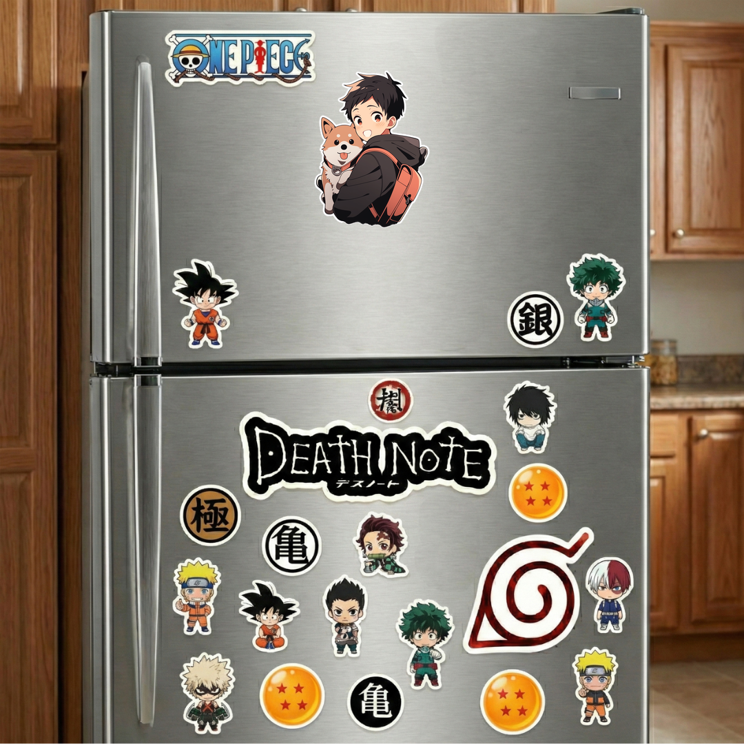 anime boy with shiba inu sticker