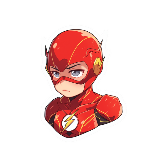 anime flash bust dc sticker