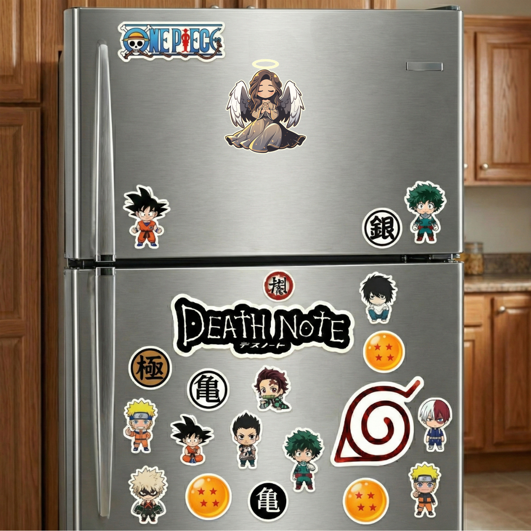 anime girl angel with halo sticker