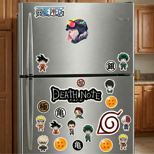 anime girl in colorful helmet sticker