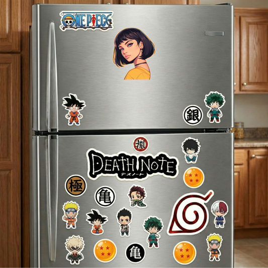 anime girl short hair sticker