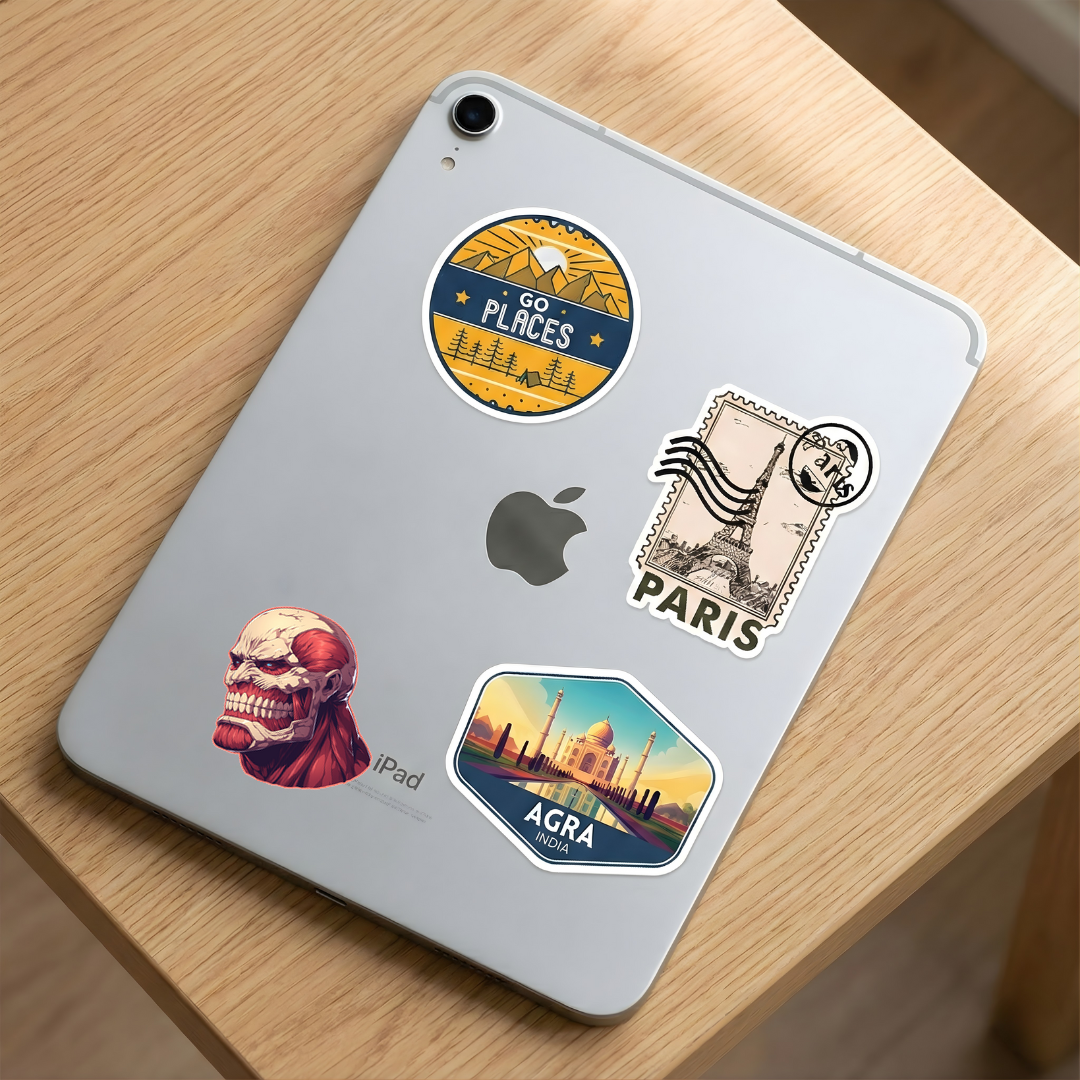 anime titan head aot sticker