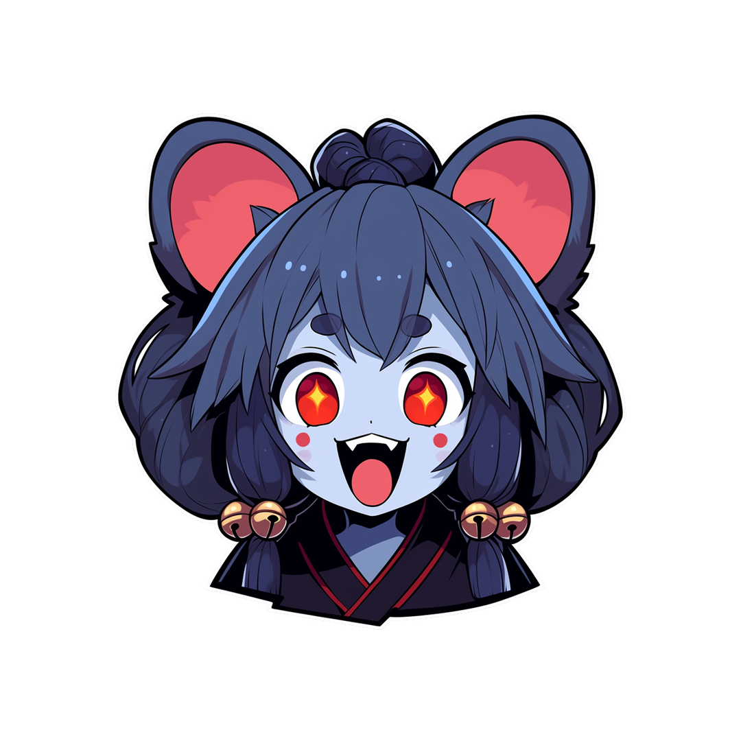 anime vampire mouse girl sticker