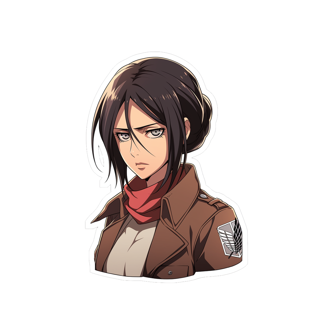 aot mikasa ackerman anime sticker