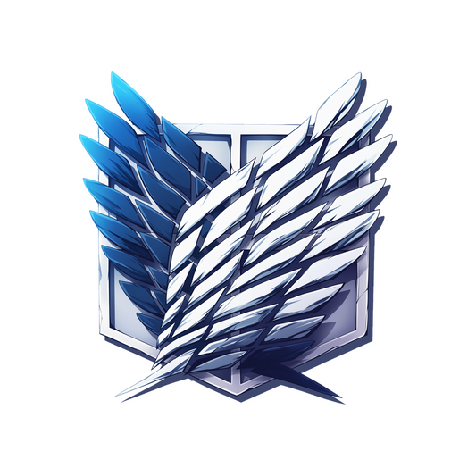 aot wings of freedom blue sticker