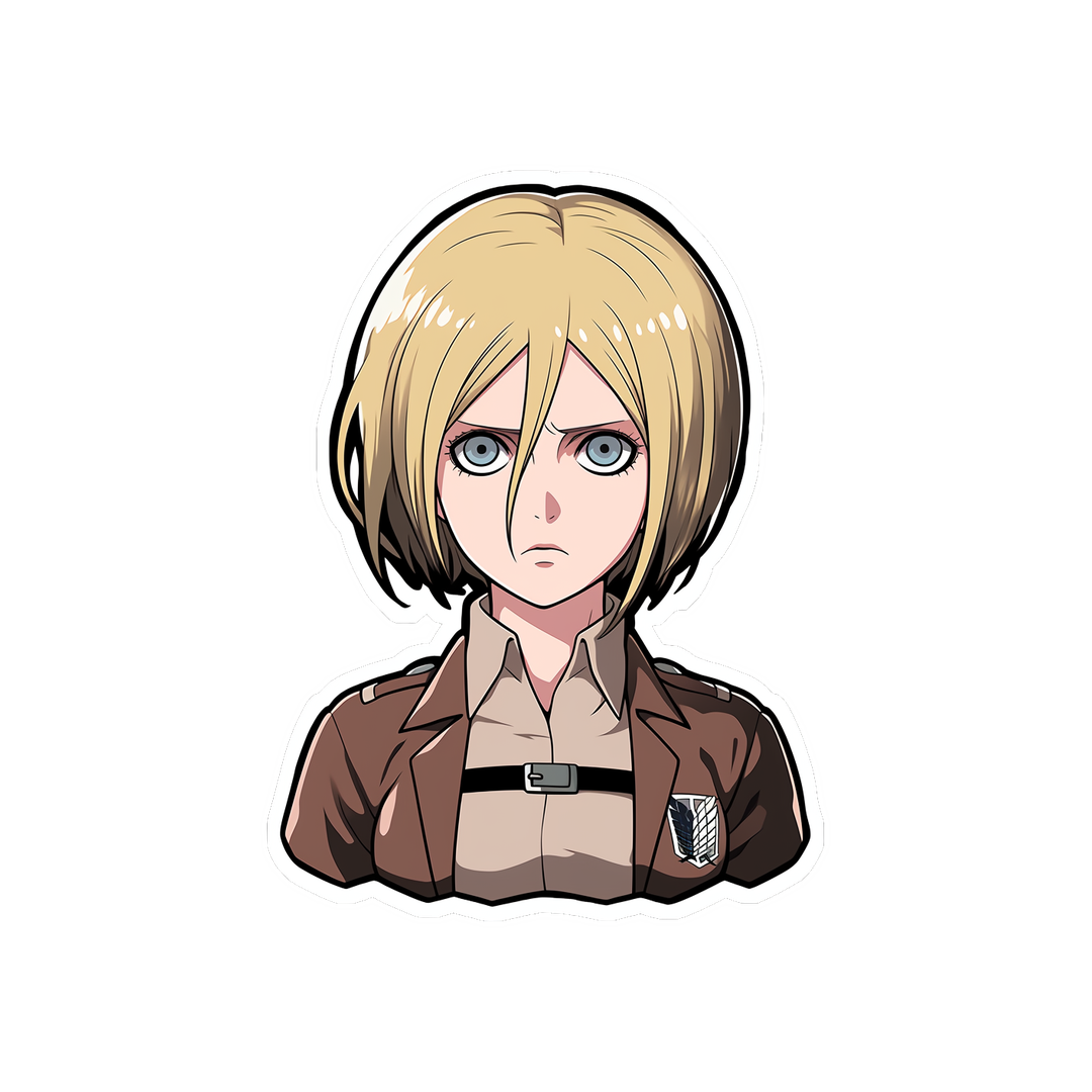 attack on titan angry historia reiss sticker