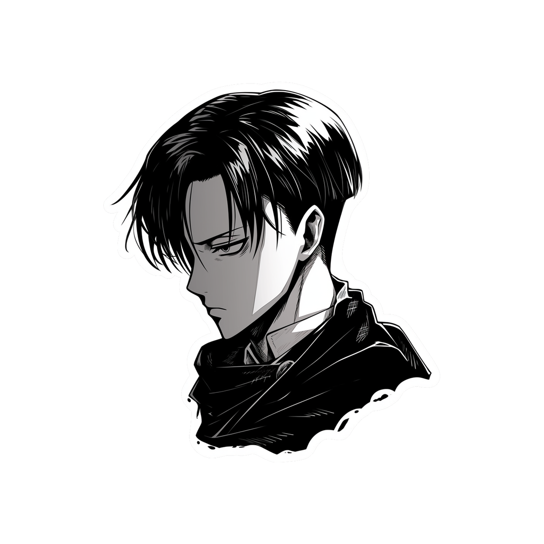 attack on titan levi ackerman manga sticker