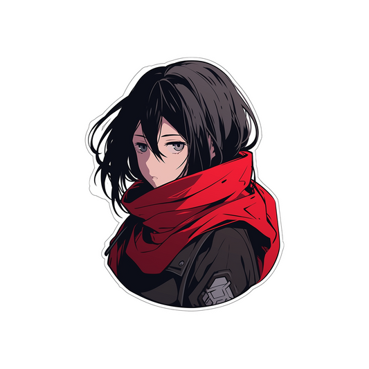 attack on titan mikasa ackerman sticker