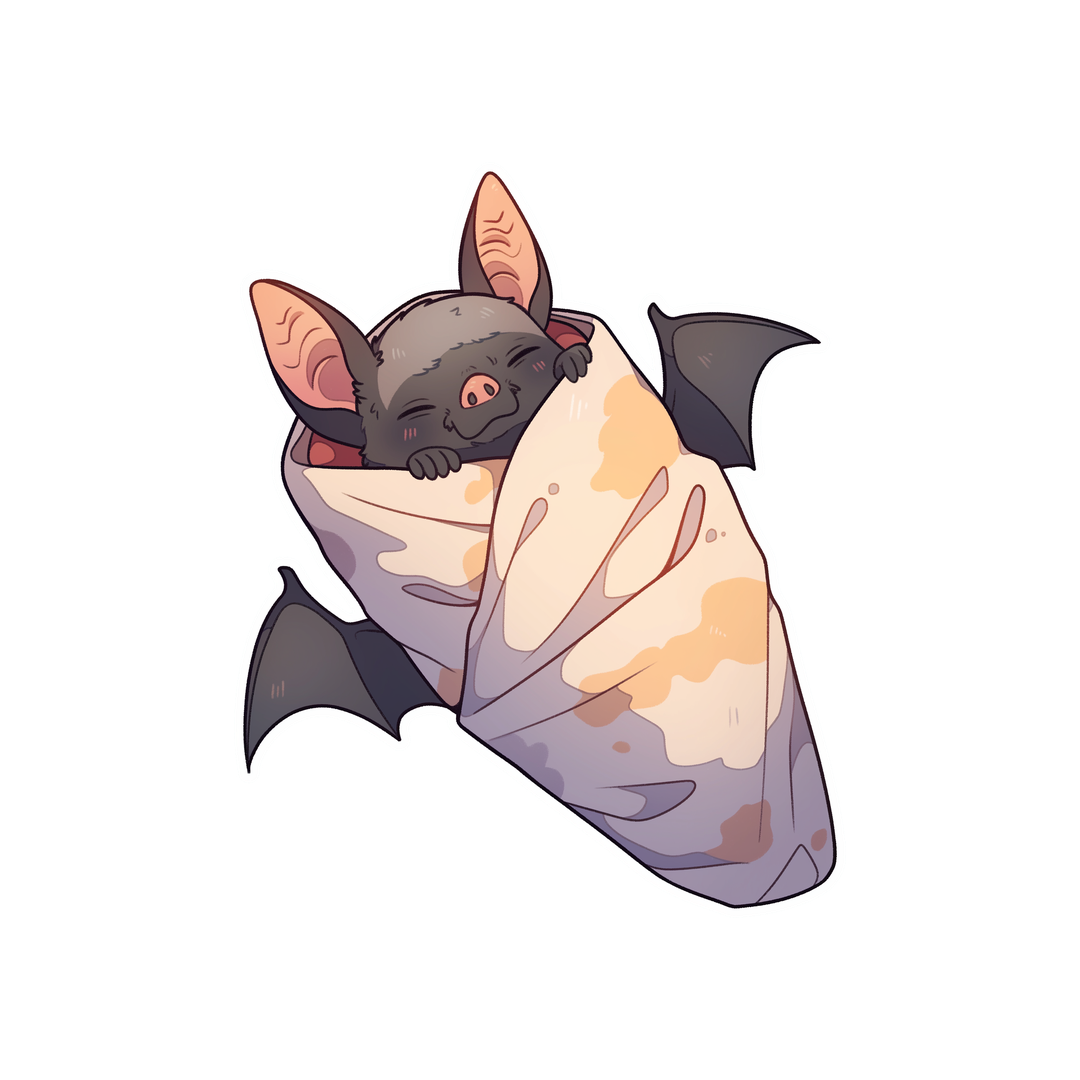 bat burrito funny sticker