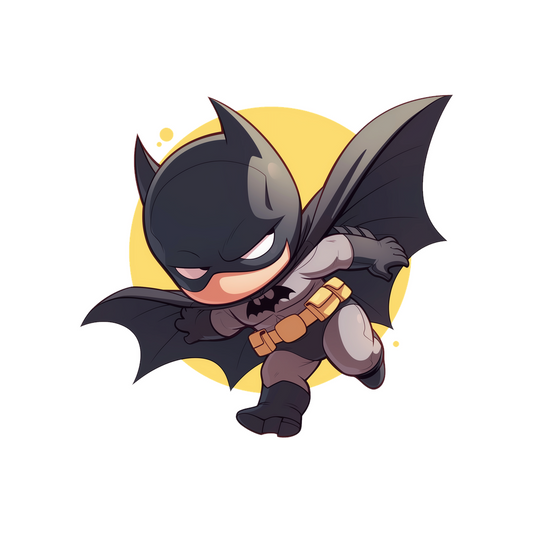 batman chibi action pose sticker
