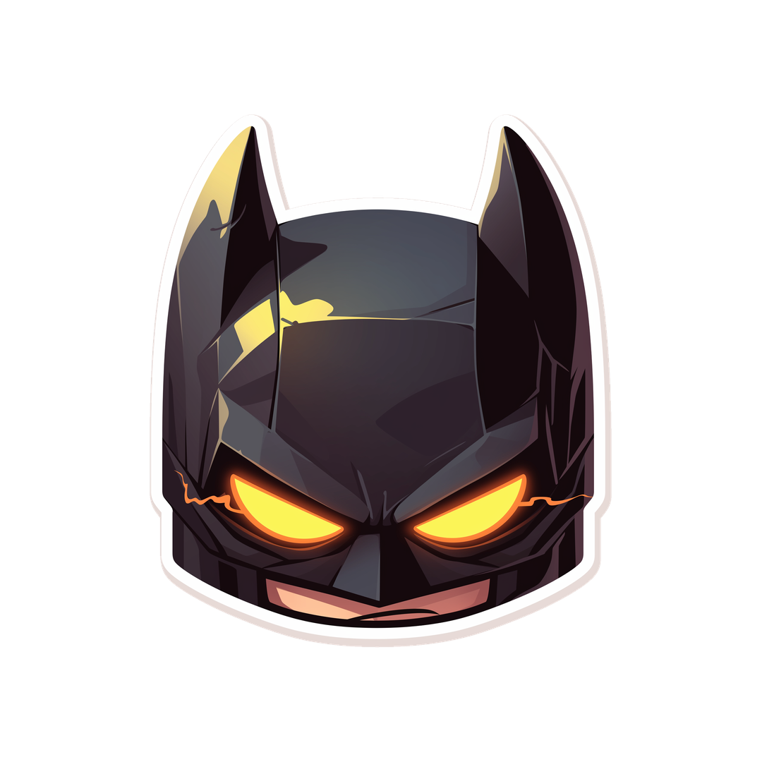 batman dark knight head sticker