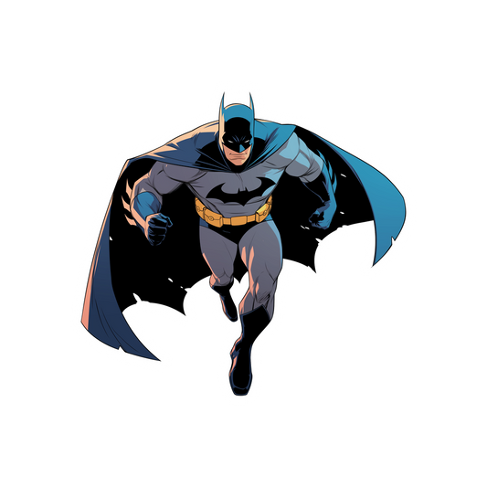 batman running superhero comic sticker