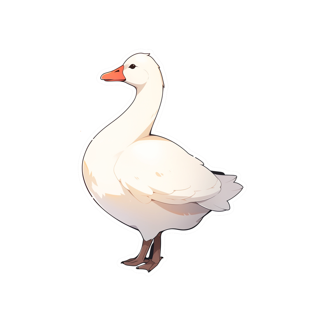 beautiful goose sticker