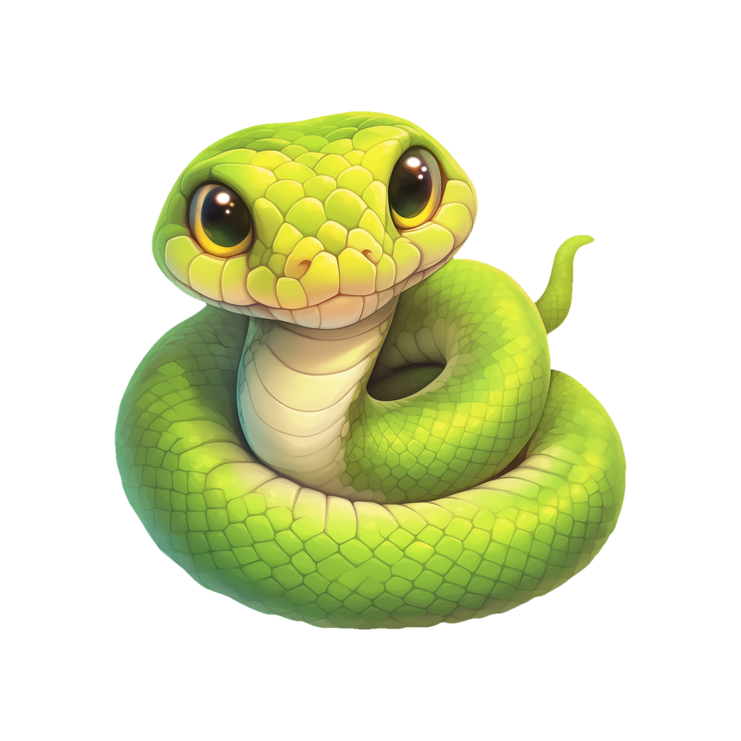big eyed snake sticker