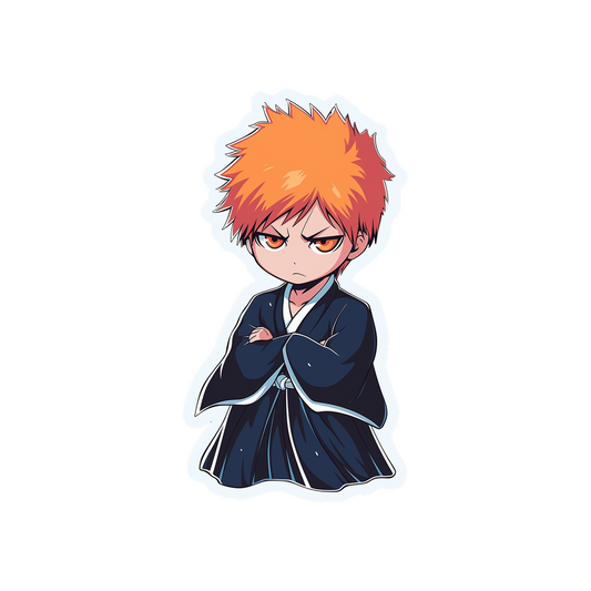 bleach cute disgruntled ichigo sticker