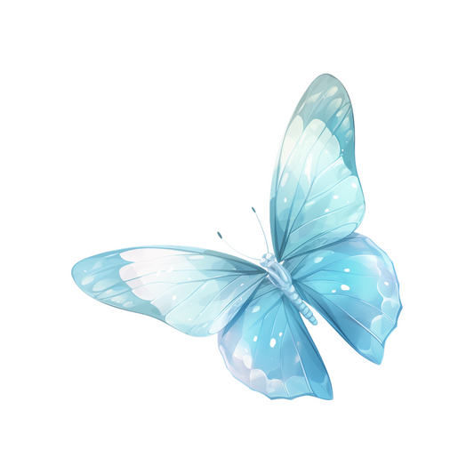 blue butterfly aesthetic sticker