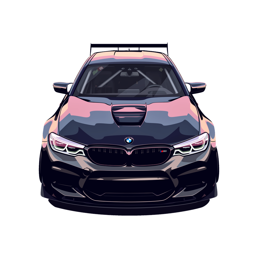 bmw m5 sporty ride sticker