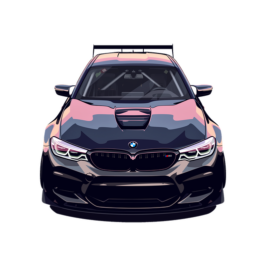 bmw m5 sporty ride sticker