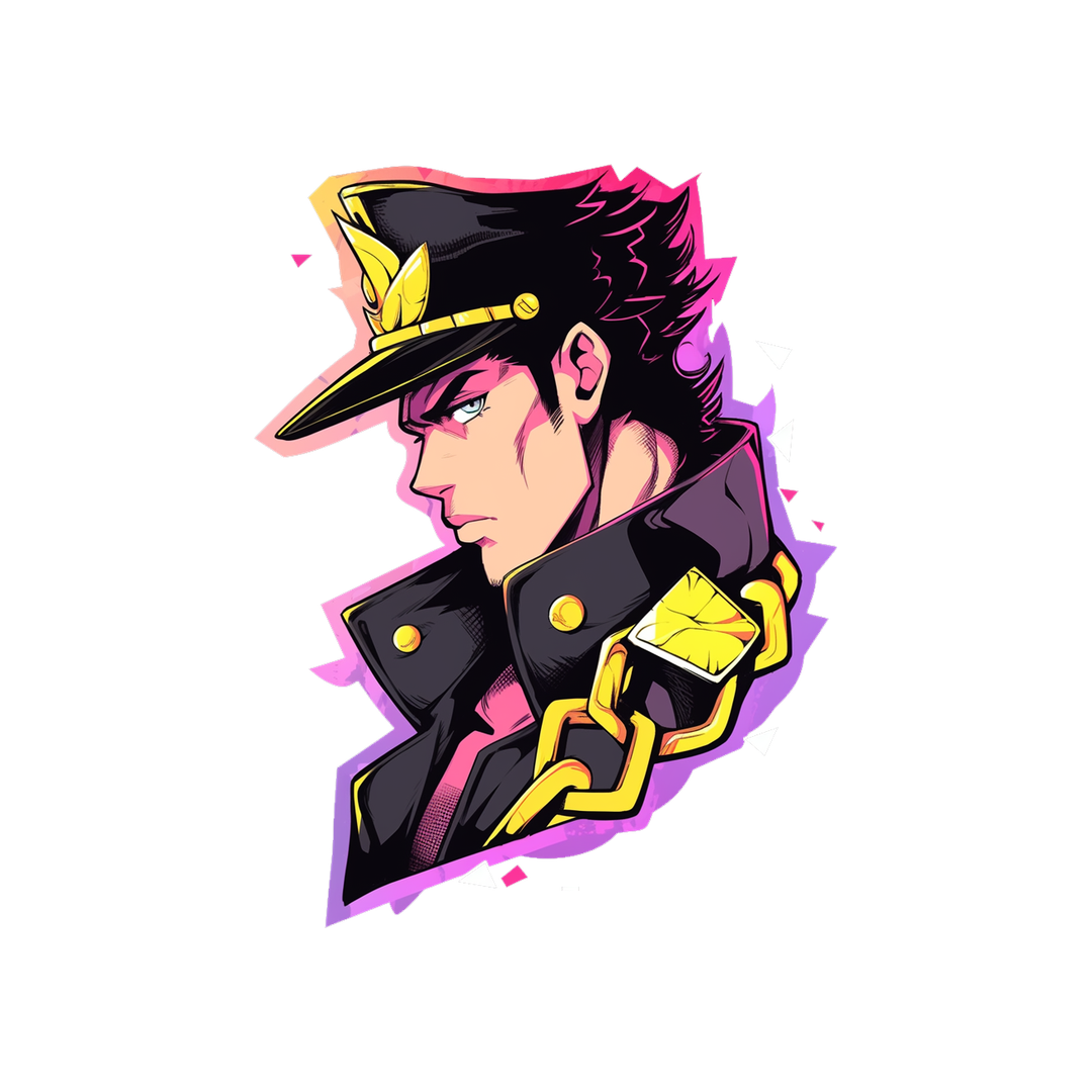 bright side view jotaro kujo sticker