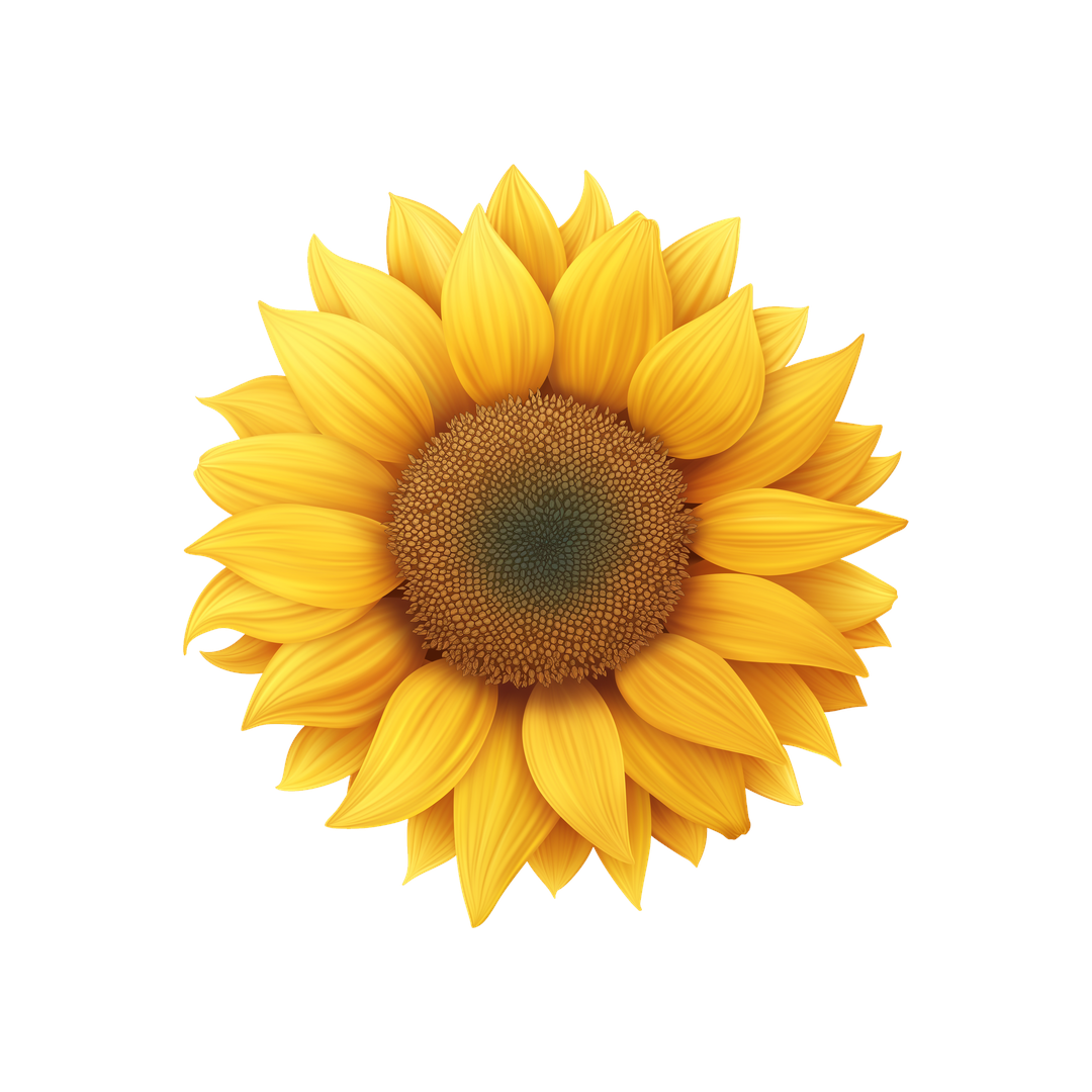 bright sunflower clipart