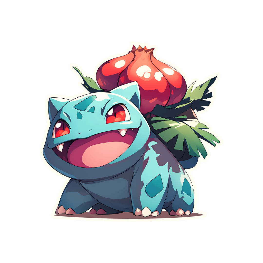 bulbasaur pokemon cute sticker