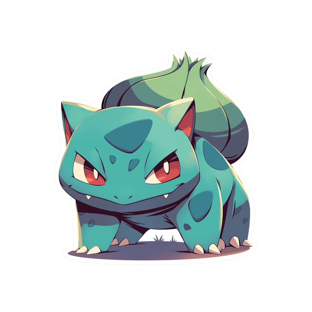 bulbasaur ready stance sticker