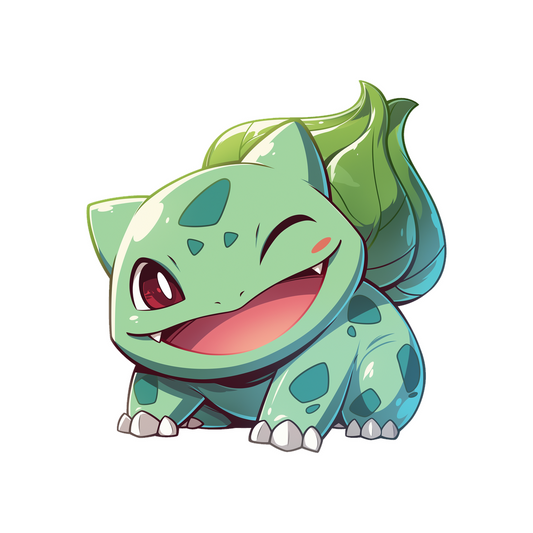 bulbasaur winking cute sticker