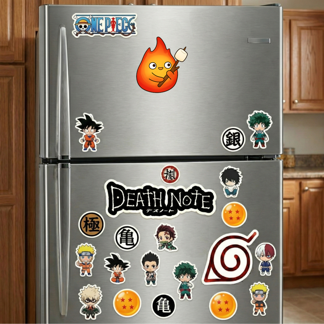 calcifer roasting marshmallow anime sticker