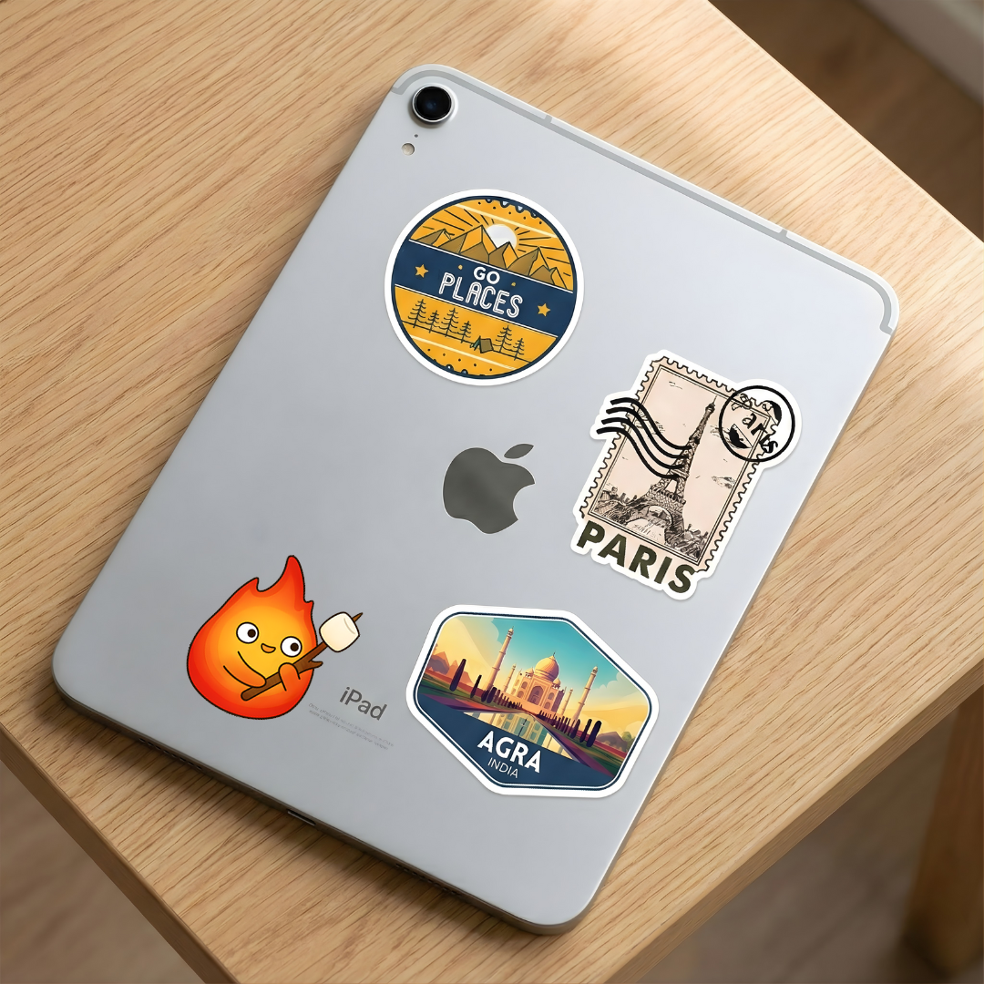 calcifer roasting marshmallow anime sticker