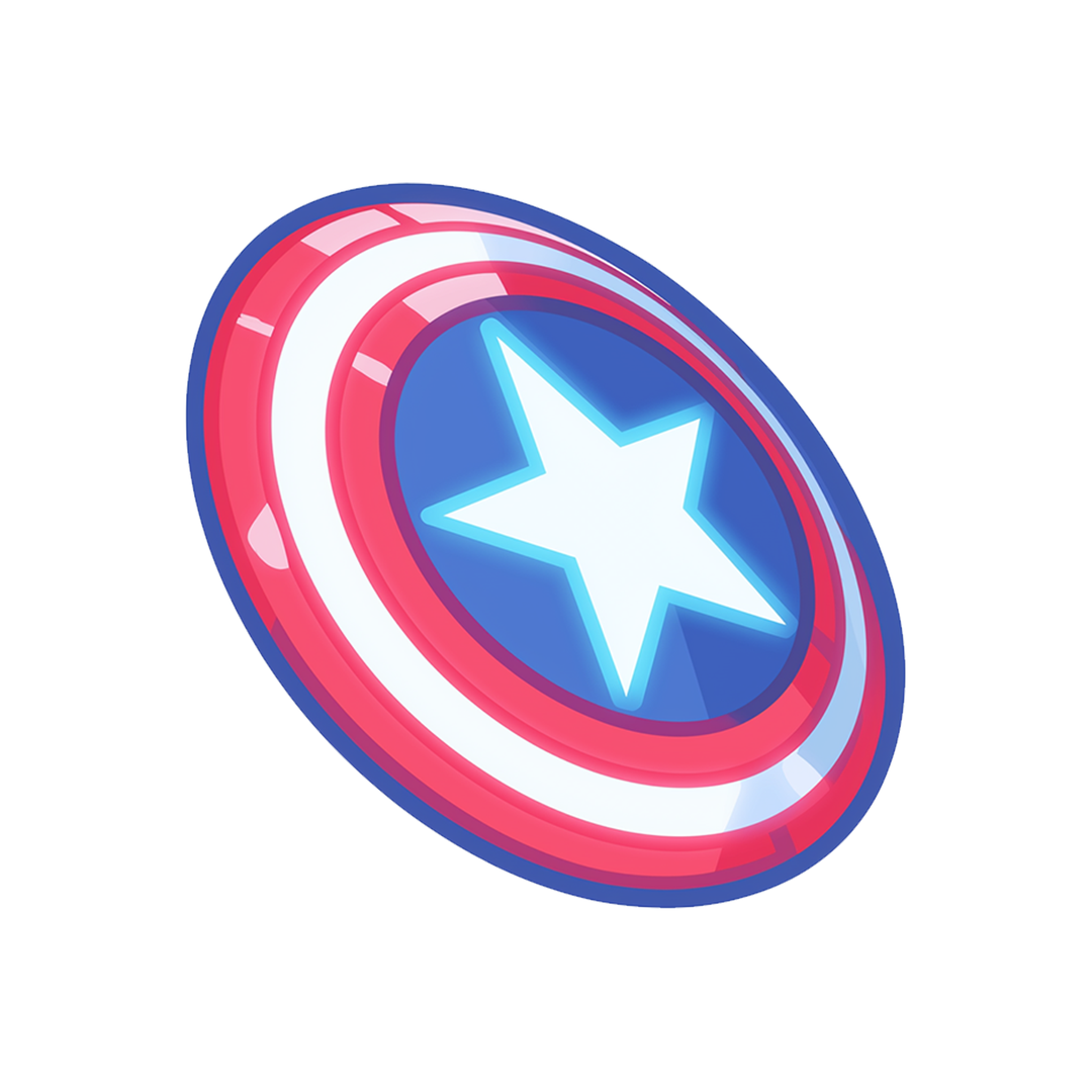 captain america shield marvel sticker