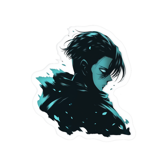captain levi blue aesthetic sticker