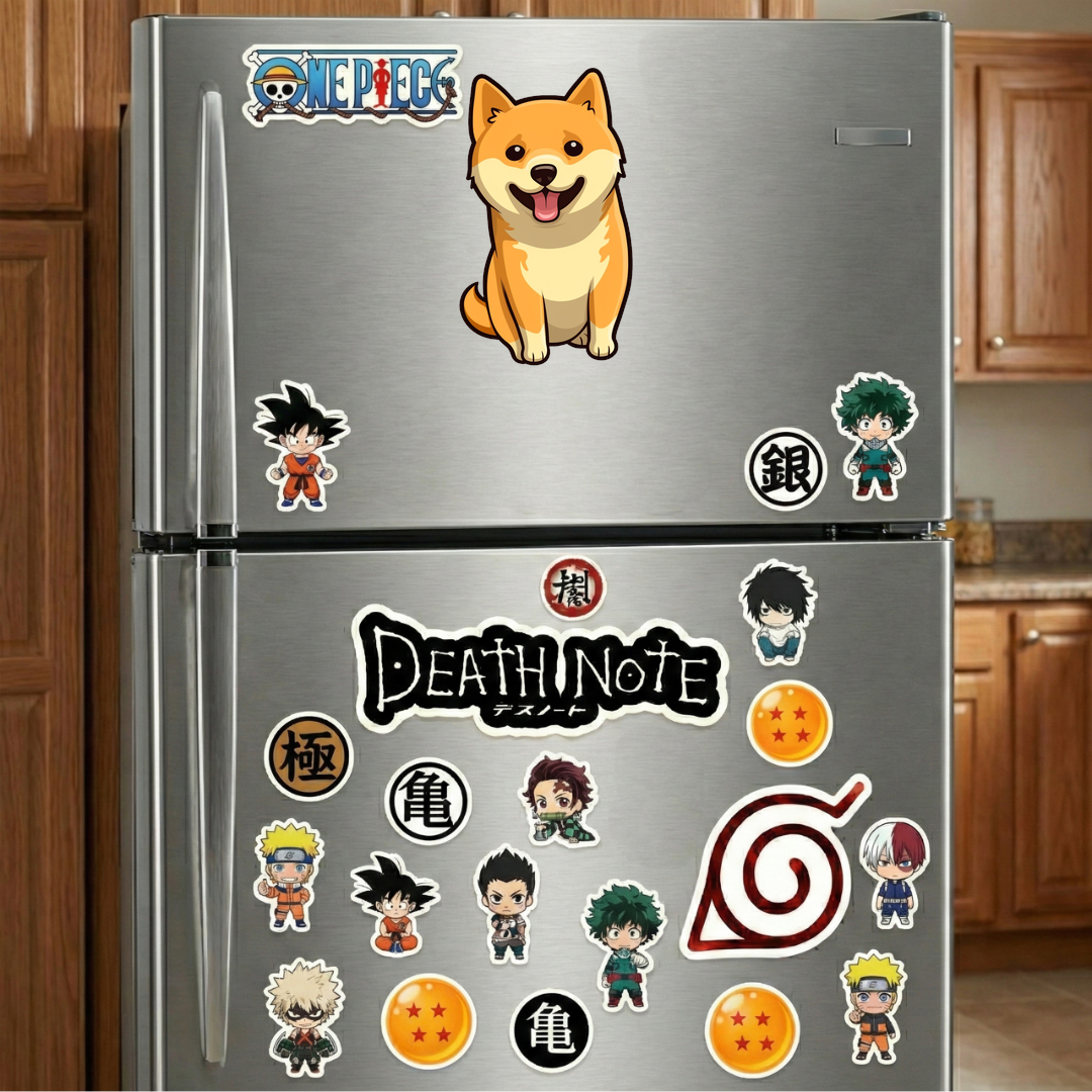 cartoon shiba inu dog sticker