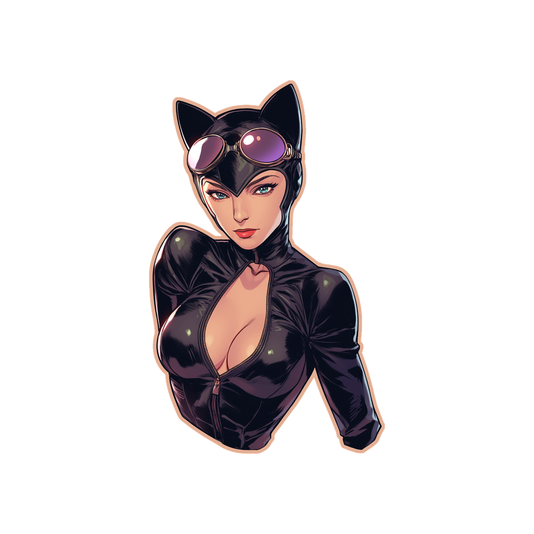 catwoman dc comics sticker