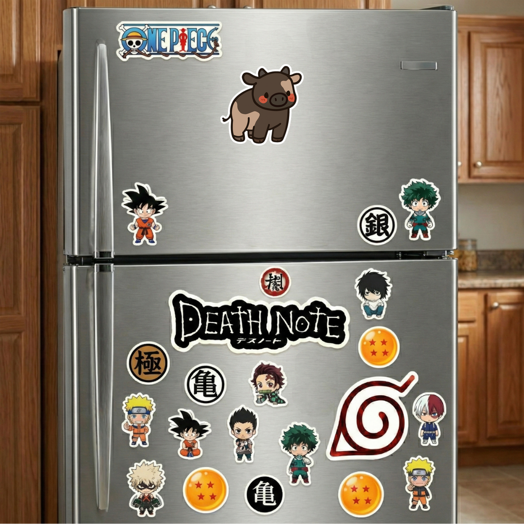 chibi brown cow sticker