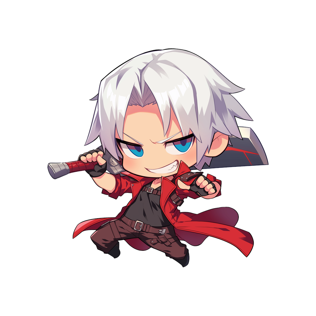 chibi dante devil may cry sticker