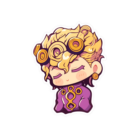 chibi giorno giovanna anime sticker