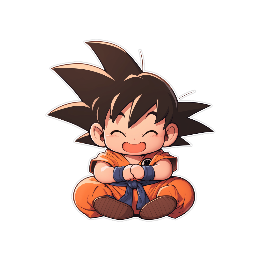 chibi goku smile sticker